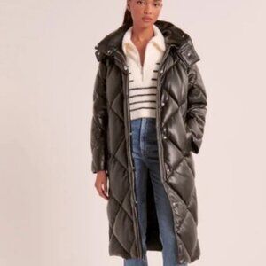 Abercrombie & Fitch Black Puffer Coat